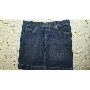G.H. Bass & Company Denim Jean Skirt Wmns Sz 4 Pockets Cotton Cowboy Cottage